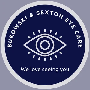 Bukowski & Sexton Eye Care logo — We love seeing you