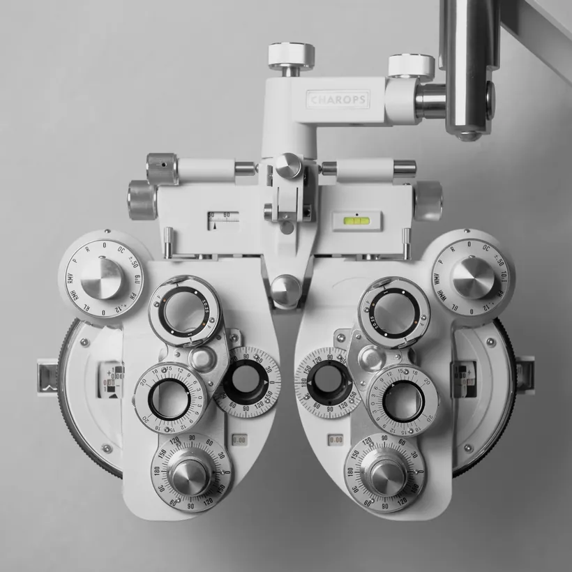 Phoropter used for comprehensive eye exams